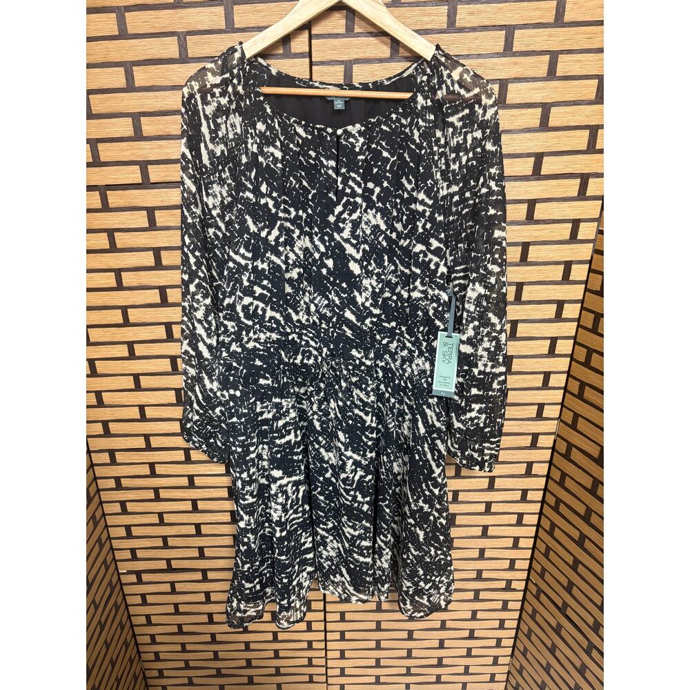 Terra & Sky‎ Black And Cream Dress Size 1X